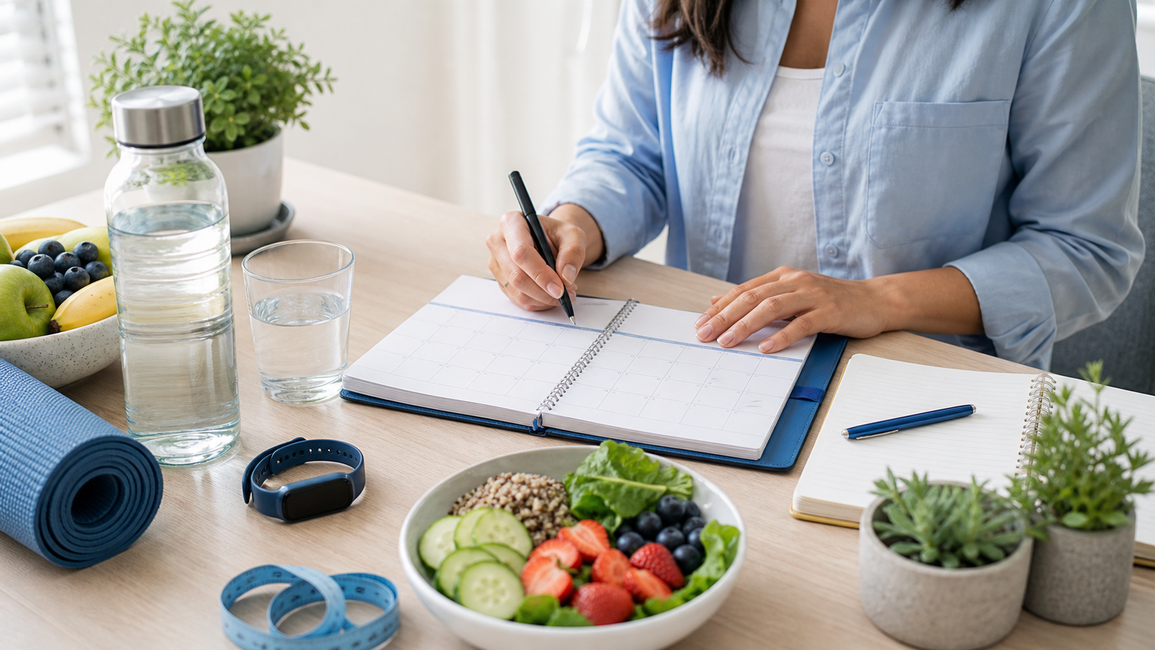 Illustrative editorial scene for care & everyday wellness
